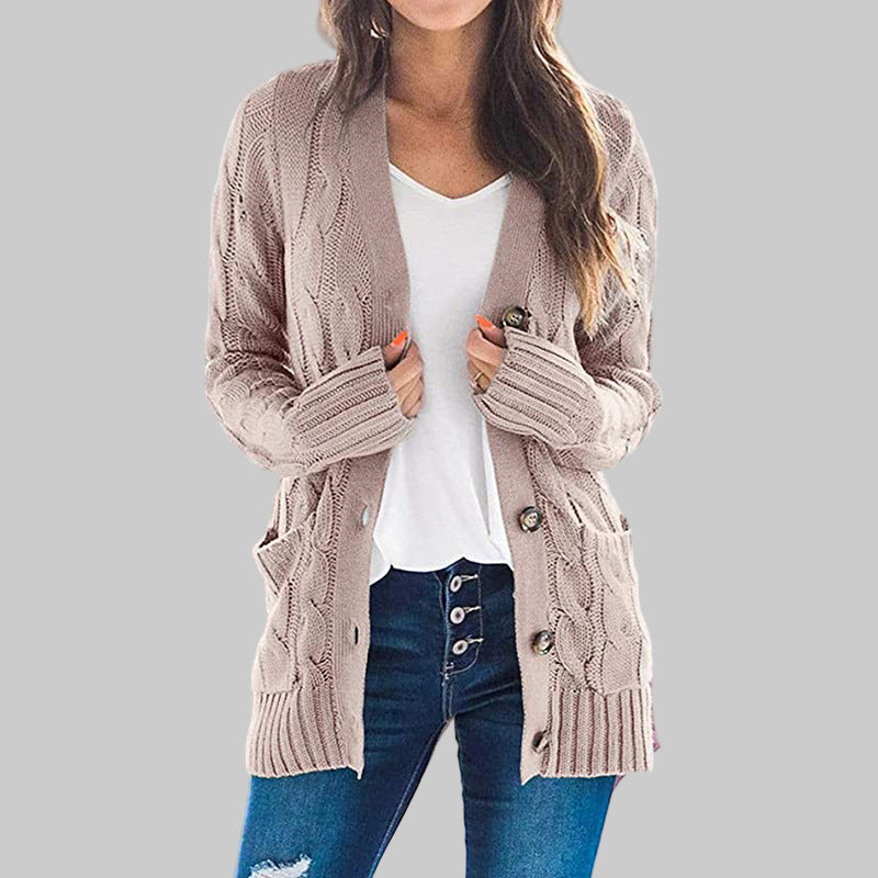Romy – Button Down Knit Cardigan | Long Sleeve Relaxed Fit