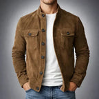 Classic Suede Jacket – Freddie | Structured Fit with Chest Pockets
