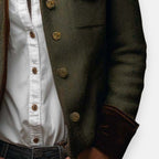 Eleanor herringbone tweed jacket, back view