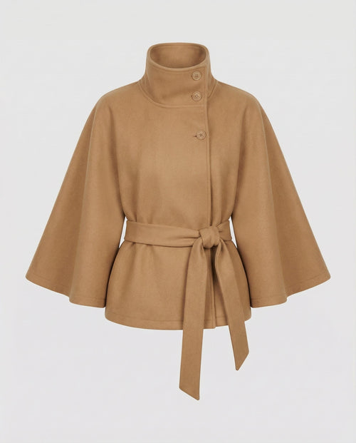 Celeste wool blend cape jacket