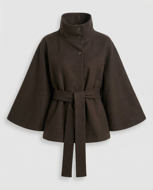 Celeste wool blend cape jacket
