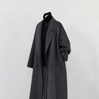 Women's Oversized Long Wool Blend Coat – additional view 1