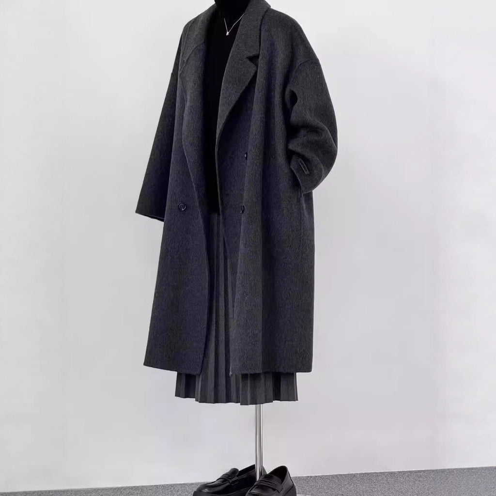 Women's Oversized Long Wool Blend Coat – additional view 4
