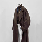 Women's Oversized Long Wool Blend Coat – additional view 3