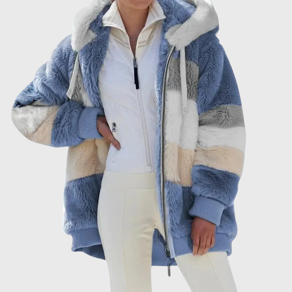 Harper faux fur hooded puffer jacket