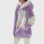 Harper faux fur hooded puffer jacket