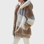 Harper faux fur hooded puffer jacket