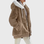 Harper faux fur hooded puffer jacket