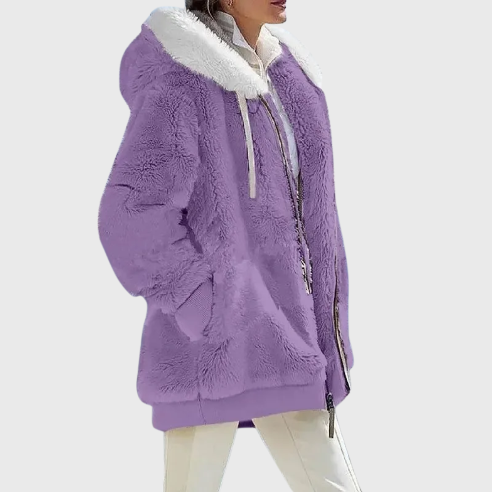 Harper faux fur hooded puffer jacket