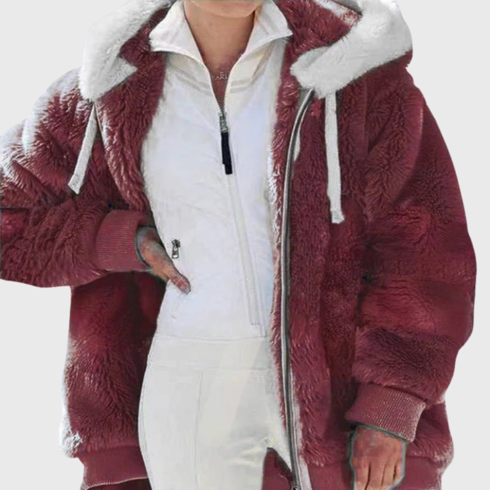 Harper faux fur hooded puffer jacket