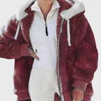Harper faux fur hooded puffer jacket