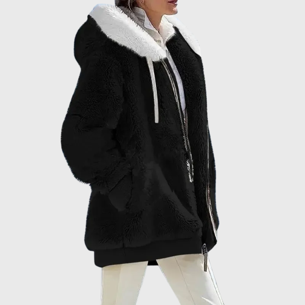 Harper faux fur hooded puffer jacket