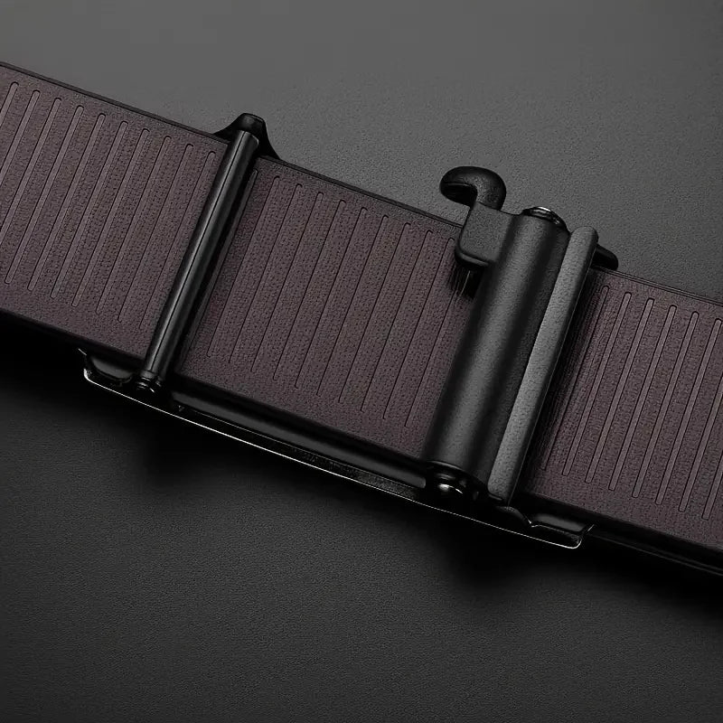 Preston automatic buckle leather belt, styled look