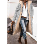 Nadine long teddy-lined coat