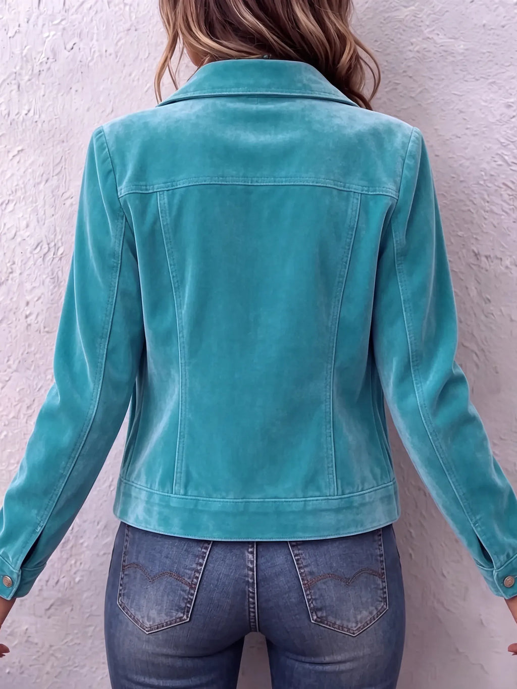 Amandria – Vintage Wash Button Up Jacket | Chest Pockets, Classic Cut