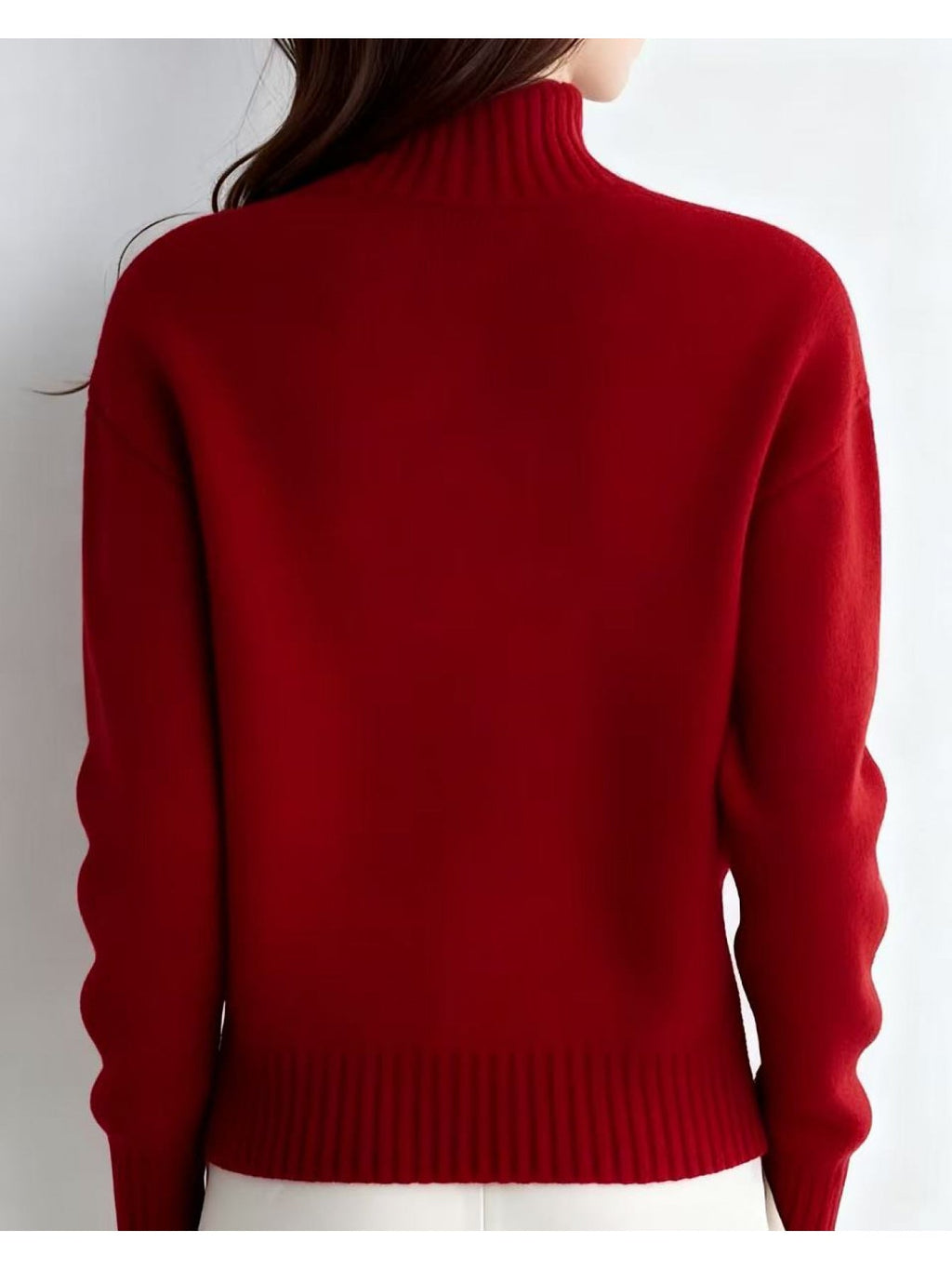 Rosalie Mock Neck Button Front Knit Cardigan – additional view 3