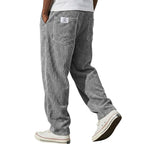 Marcus retro corduroy straight-leg pants by Cole & May - front view