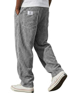 Marcus retro corduroy straight-leg pants by Cole & May - pocket detail