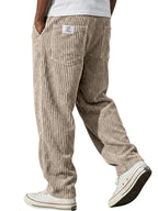 Marcus retro corduroy straight-leg pants by Cole & May - color option