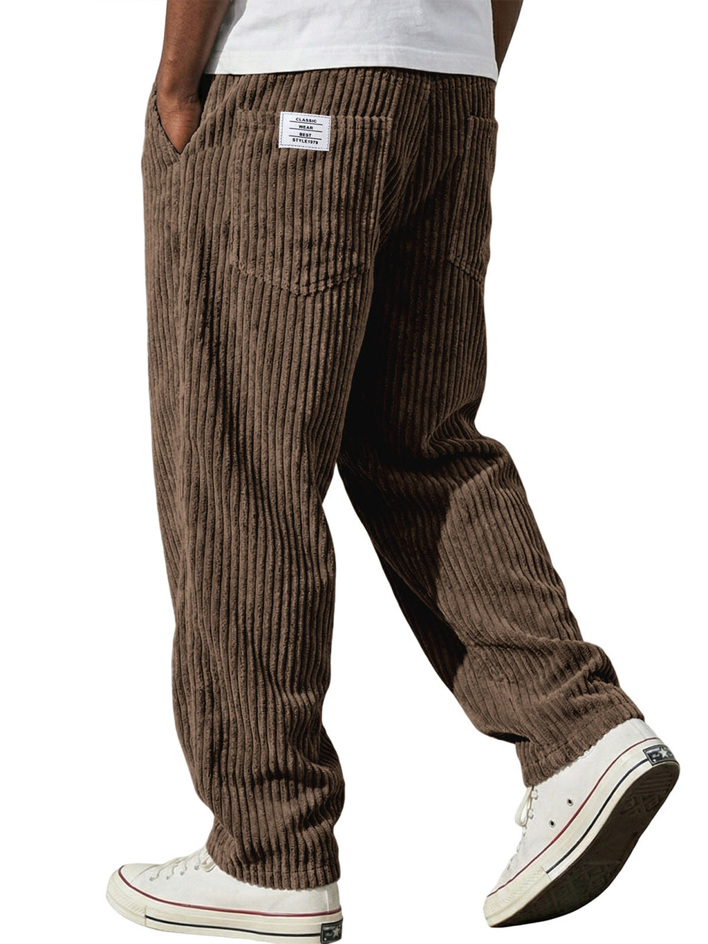 Marcus retro corduroy straight-leg pants by Cole & May - color option