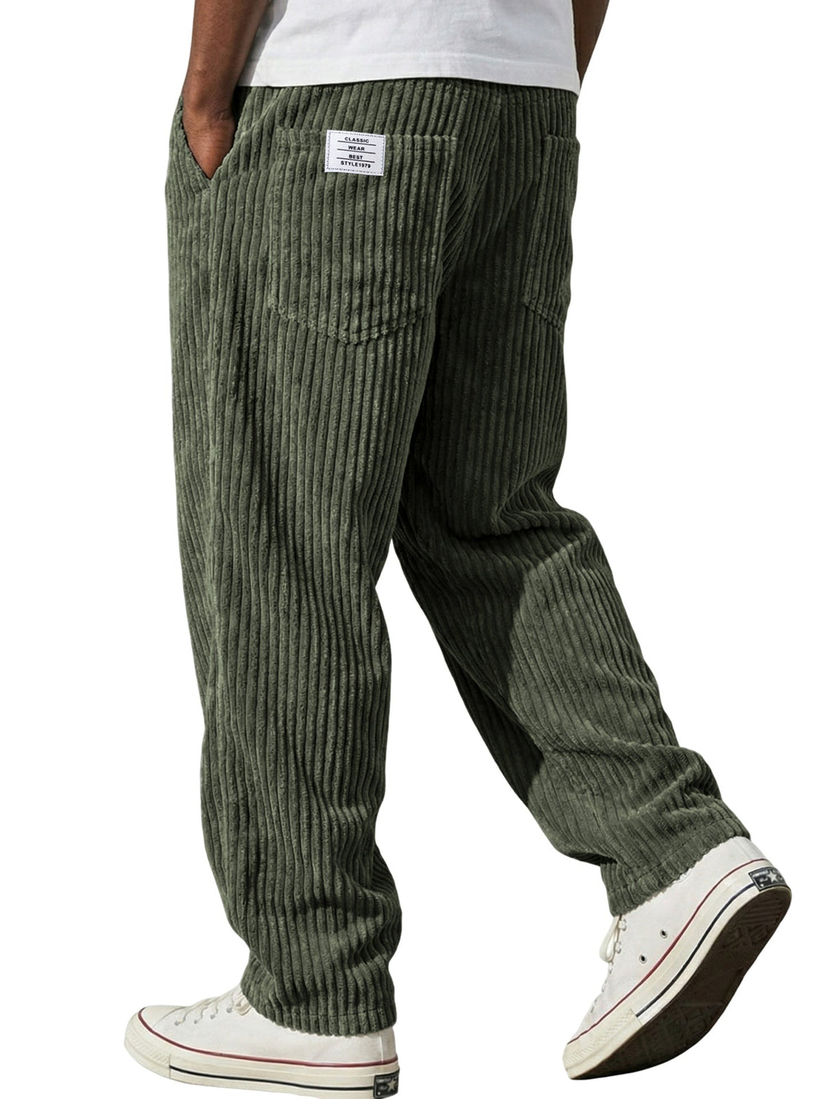 Marcus retro corduroy straight-leg pants by Cole & May - color option