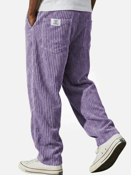 Marcus retro corduroy straight-leg pants by Cole & May - color option