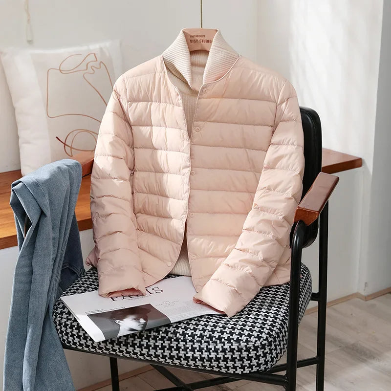 Novalee – Quilted Lightweight Jacket | Snap Front for Spring & Fall