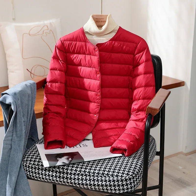 Novalee – Quilted Lightweight Jacket | Snap Front for Spring & Fall