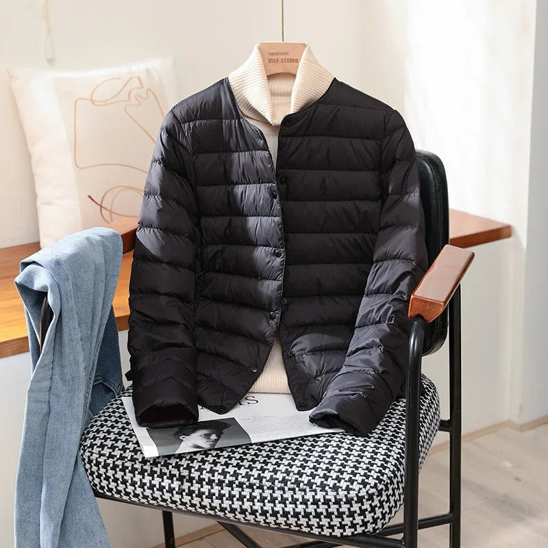 Novalee – Quilted Lightweight Jacket | Snap Front for Spring & Fall