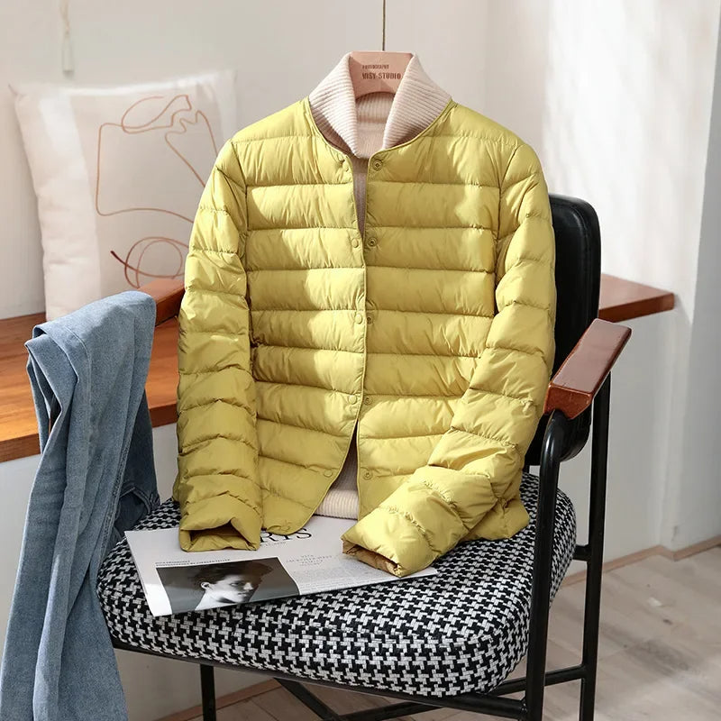 Novalee – Quilted Lightweight Jacket | Snap Front for Spring & Fall