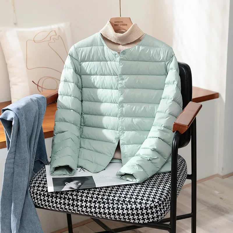 Novalee – Quilted Lightweight Jacket | Snap Front for Spring & Fall