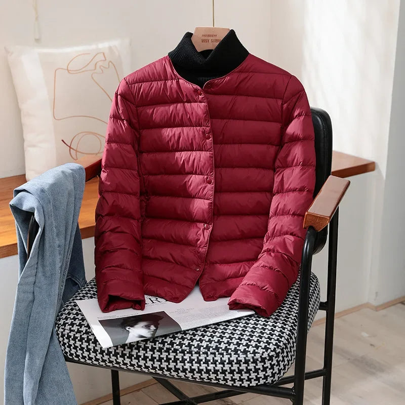 Novalee – Quilted Lightweight Jacket | Snap Front for Spring & Fall