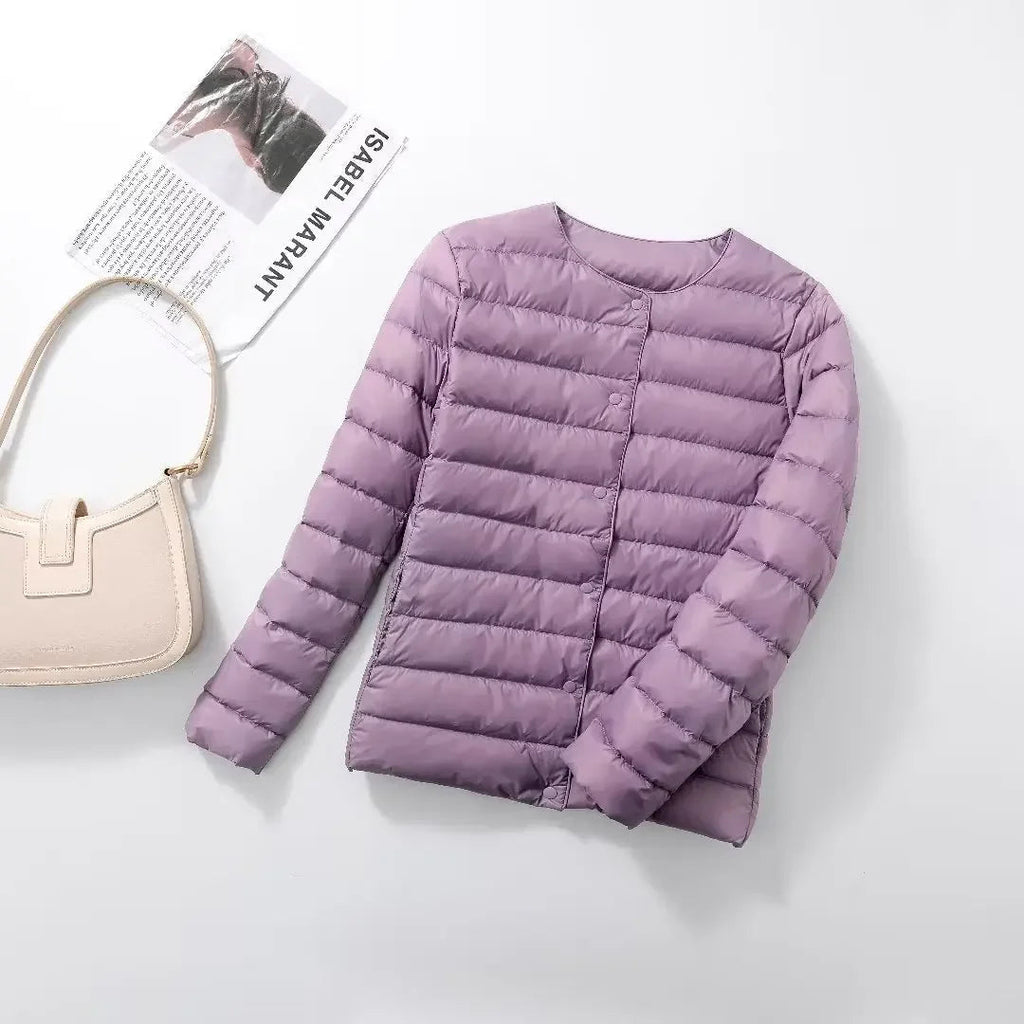 Novalee – Quilted Lightweight Jacket | Snap Front for Spring & Fall