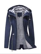 Quinn Long Waterproof Rain Jacket – additional view 3