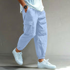 Gordon Relaxed Fit Cargo Pants in Blue
