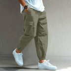 Gordon Relaxed Fit Cargo Pants in Green