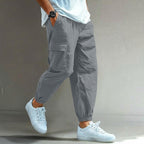 Gordon Relaxed Fit Cargo Pants in Gray